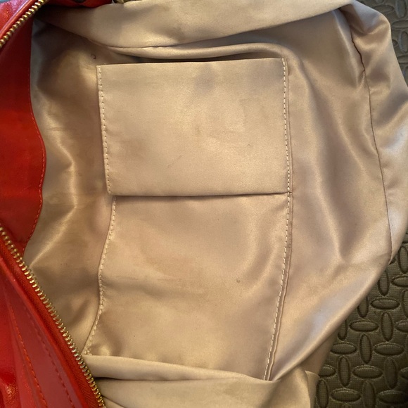 Bright Red Leather Authentic Coach purse - Picture 8 of 8